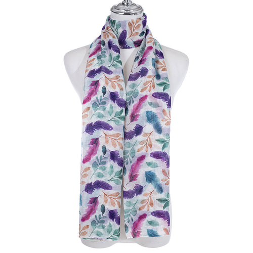 IVYS Floral Scarf - Feathers