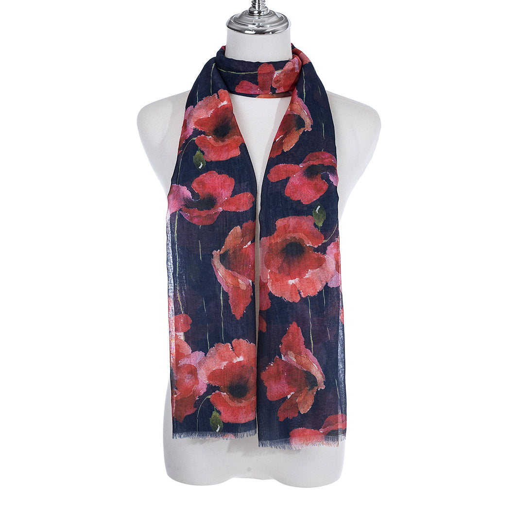 IVYS Poppy Scarf - Navy