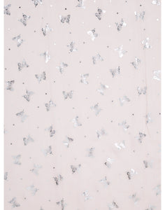 IVYS Metallic Scarf - Pink - Butterflies & Dots