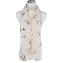 Load image into Gallery viewer, IVYS Metallic Scarf - Beige - Fern