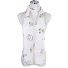 Load image into Gallery viewer, IVYS Metallic Scarf - White - Fern