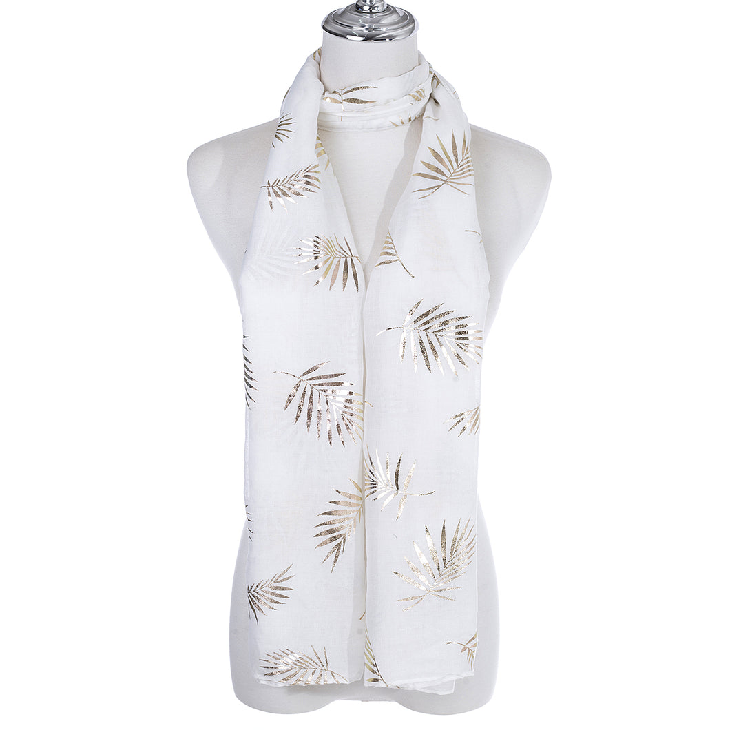 IVYS Metallic Scarf - White - Fern