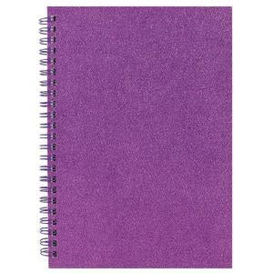 Stylex A5 Notebook - Time to Shine - Glitter Purple