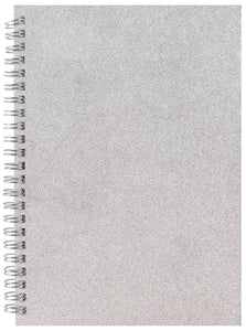 Stylex A5 Notebook - Time to Shine - Glitter Silver
