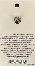 Load image into Gallery viewer, Armistice Centenary Lapel Badge