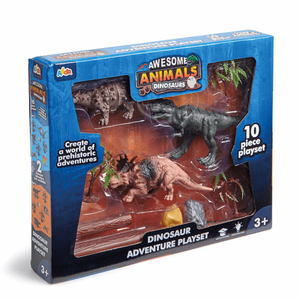 Awesome Animals Dinosaur Adventure 10 Piece Playset - Assorted!