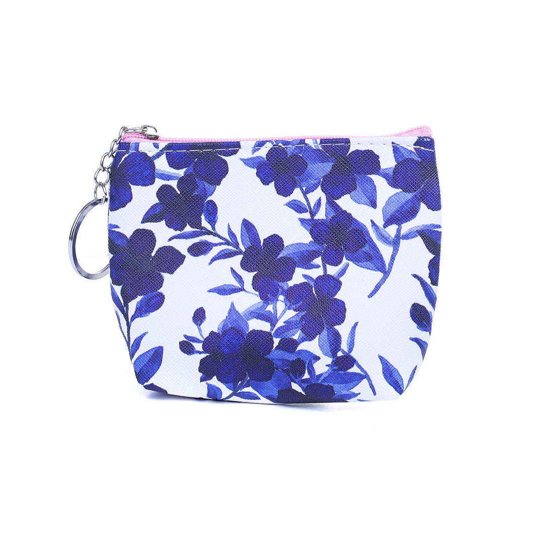 IVYS Coin Purse - Blue Floral D