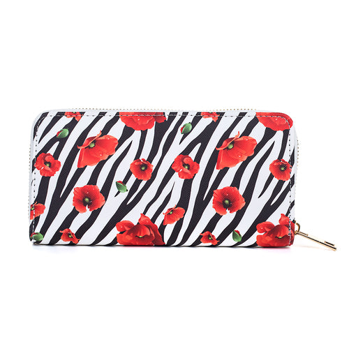 Ladies Wallet Purse - Poppy