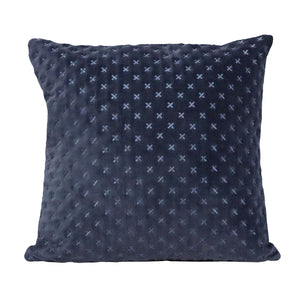 SPLOSH Botanica Velvet Stitched Cushion Cover with Insert - Navy