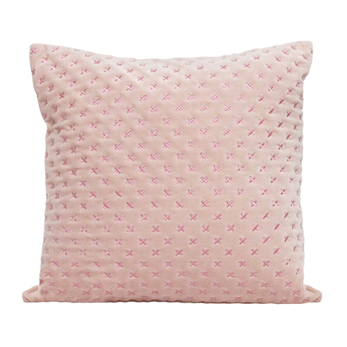 SPLOSH Botanica Velvet Stitched Cushion Cover with Insert - Pink