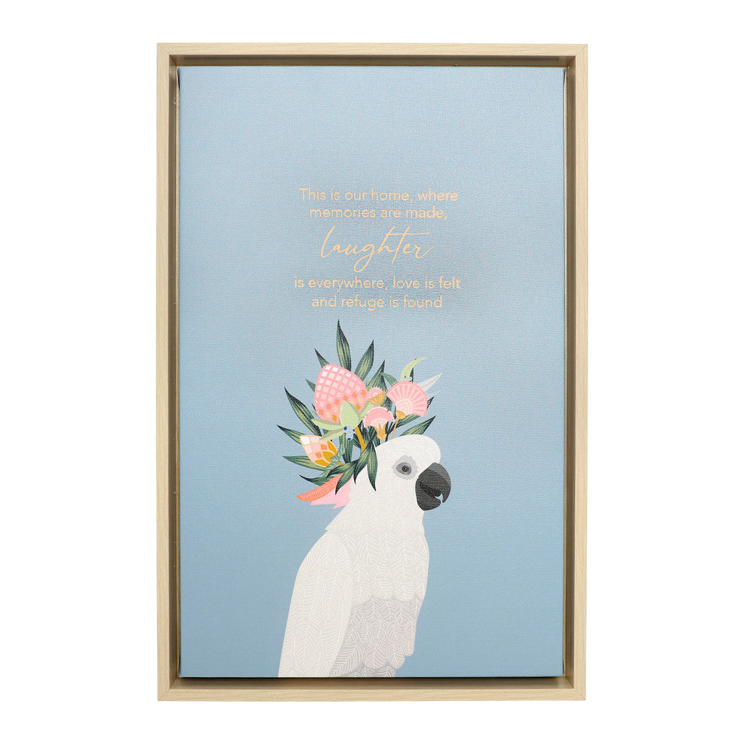 SPLOSH Botanica Laughter Framed Canvas 34cm x 52cm