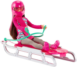 Mattel 26cm Barbie - Snow Sledding with Accessories