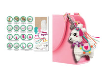 Load image into Gallery viewer, Make Your Own Coral Fleece Bag Charm - Llama