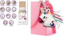 Load image into Gallery viewer, Make Your Own Coral Fleece Bag Charm - Unicorn