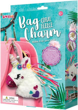 Load image into Gallery viewer, Make Your Own Coral Fleece Bag Charm - Unicorn