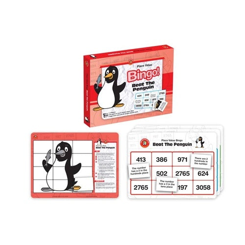 Learning Can Be Fun Place Value Bingo! Beat The Penguin Children's Educational Game