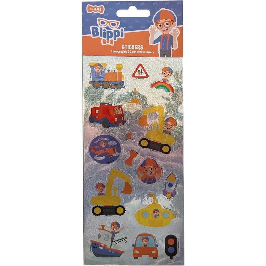 Blippi Holographic Stickers 3 Pack