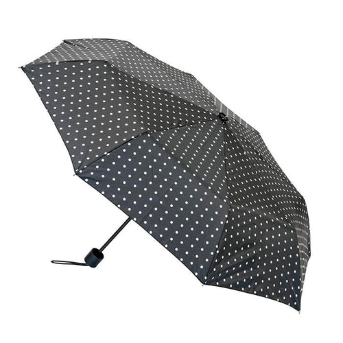 Brellerz Compact Umbrella - Black & White Spot