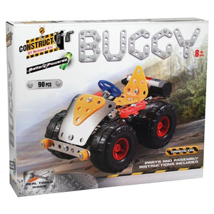 Construct-It DIY Mechanical Kits - Battery Powered 90 Piece - Buggy