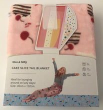 Load image into Gallery viewer, Cake Slice Tail Blanket 45cm x 132cm