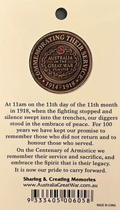 Armistice Centenary 1918 Penny