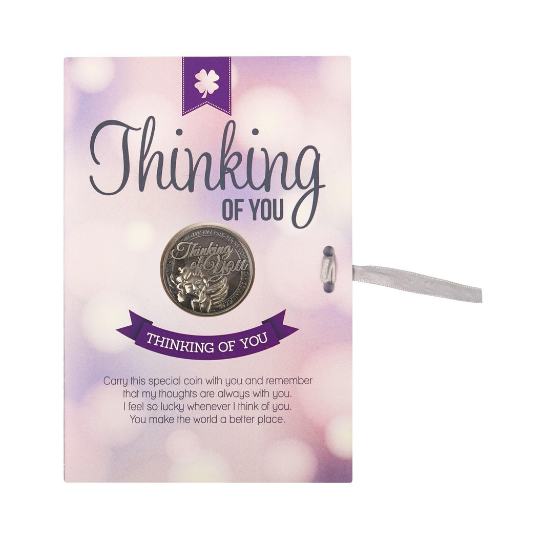 Coin Greeting Card - Thinking Of You