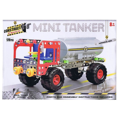 Construct-It DIY Mechanical Kits - 170 Piece - Mini Tanker