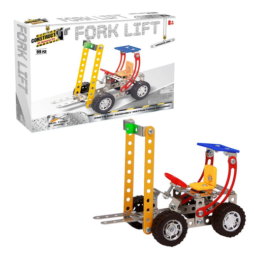 Construct-It DIY Mechanical Kits - Fork Lift - 99 Pce