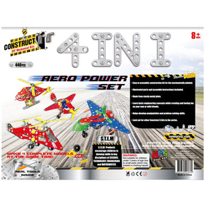 Construct-It DIY Mechanical Kits - 440 Piece - Aero Power Set