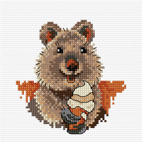 Country Threads Counted Cross Stitch Kit by Fiona Jude - Quokka