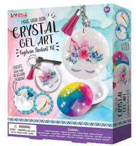 Make Your Own Crystal Gel Art - Keychain Pendant Kit