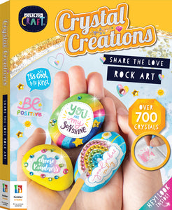 Hinkler: Curious Craft Crystal Creations Kit - Share The Love Rock Art