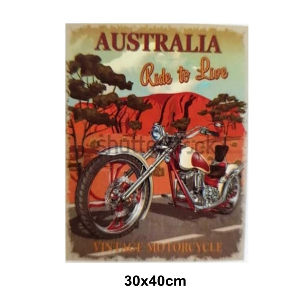 Diamond Picture Art Kit (30cm x 40cm) - Australia (Ride to Live)