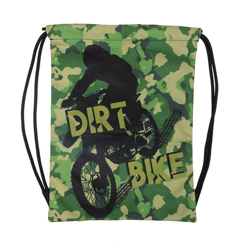 Spencil Sports Drawstring Bag -  Dirt Bike