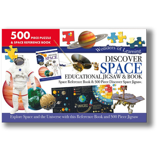 Wonders of Learning: Discover Space - Educational 500 piece Jigsaw & Book