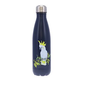 Alex Liddy Olivia York II Stainless Steel Water Bottle 500ml Blue Cockato