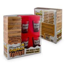 Load image into Gallery viewer, Drunken Tower Drinking Game with Shot Glasses