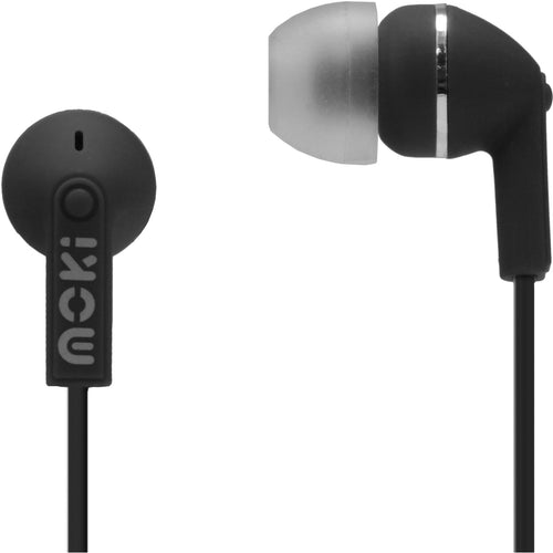 MOKI Dots Noise Isolation Earbuds - Black