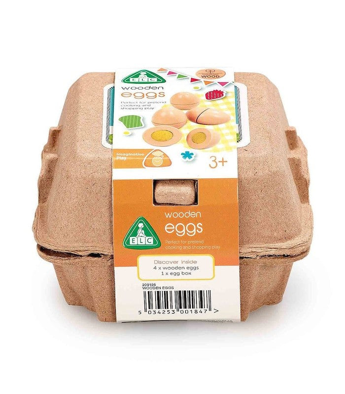 Early Learning Centre Wooden Eggs - 4 Pack