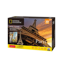 Load image into Gallery viewer, National Geographic: Eiffel Tower 3D Puzzle 80 Pce