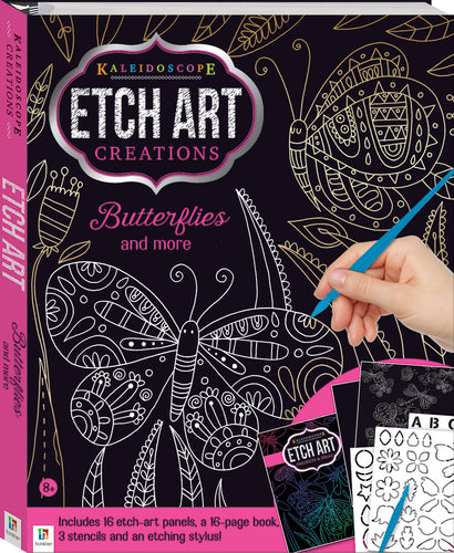 Hinkler: Etch Art Creations Kit - Butterflies & More