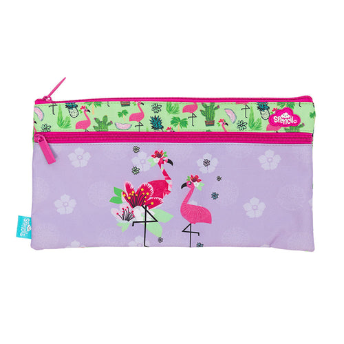 Spencil Rectangle Pencil Case - Fancy Flamingo