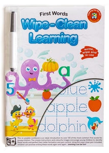 Learning Can Be Fun - Wipe Clean Learning Book - First Words