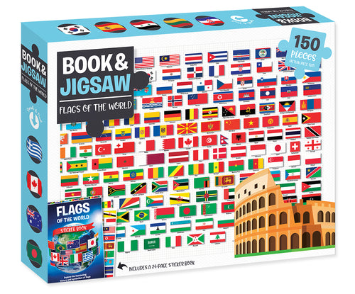 Flags of the World: Book & Jigsaw Set