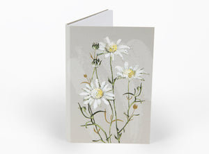 Bell Art - White Collection Notepad - Flannel Flower