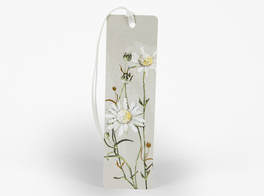 Bell Art - White Collection Bookmark - Flannel Flower