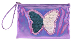 Stylex Flat Pencil Case - Time to Shine - Glitter Purple