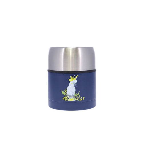 Alex Liddy Olivia York II Insulated Food Jar 470ml Blue Cockatoo