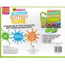 Load image into Gallery viewer, Activity Station Book + Kit - Glowing Glittery Slime