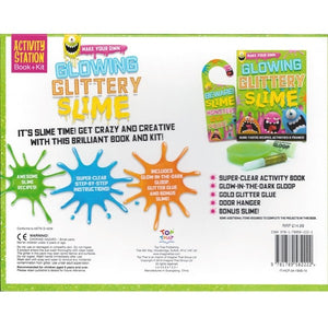 Activity Station Book + Kit - Glowing Glittery Slime